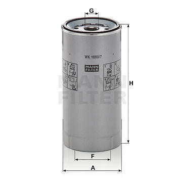 WK 1080/7x Fuel filter