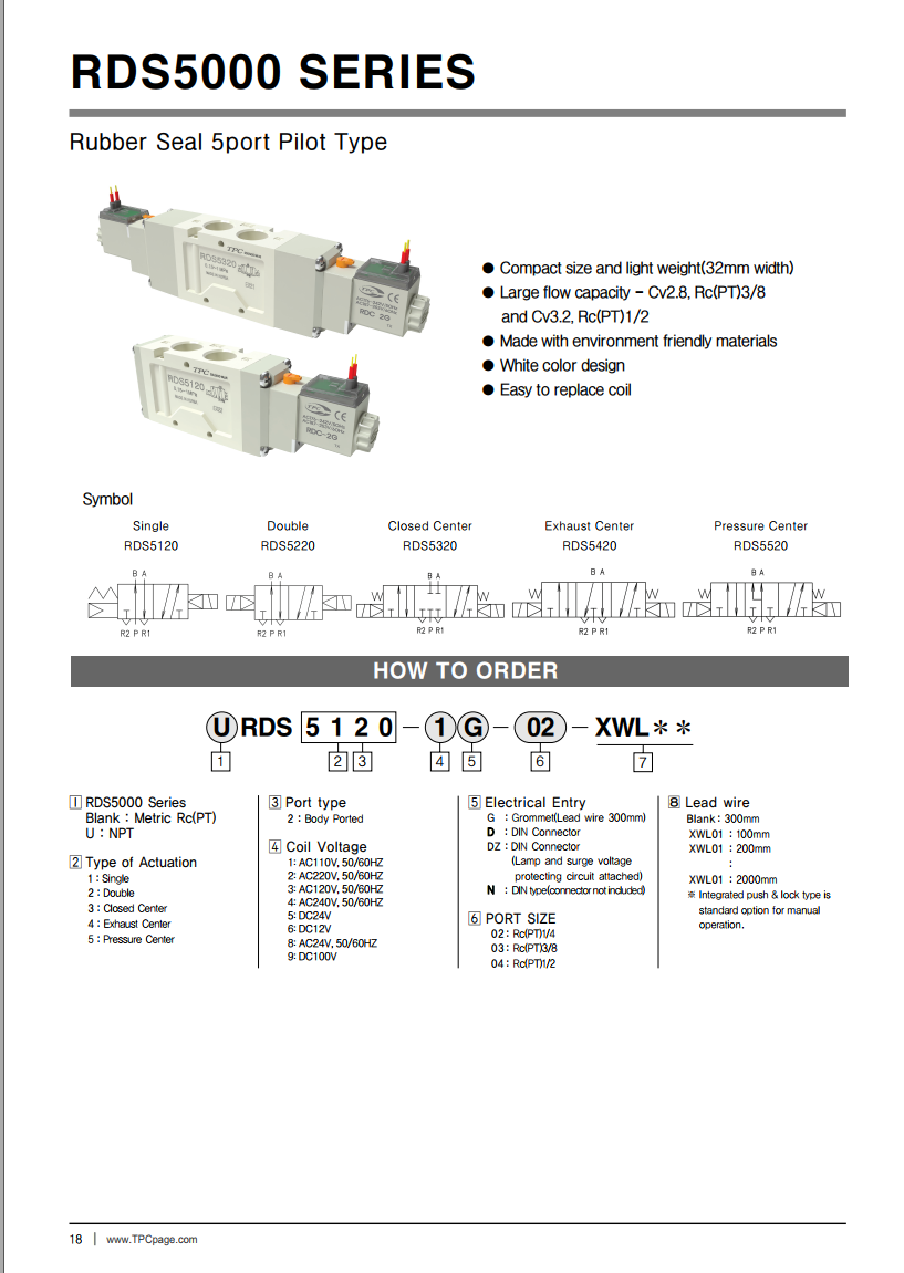 RDS5120-5G-03 TPC Solenoid Valve