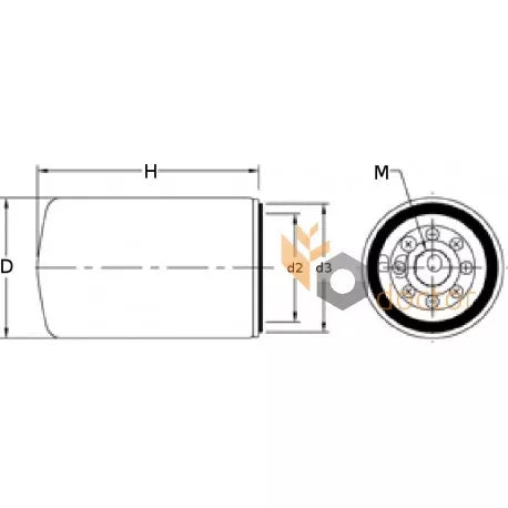 WK 1080/7x Fuel filter
