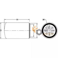 WK 1080/7x Fuel filter